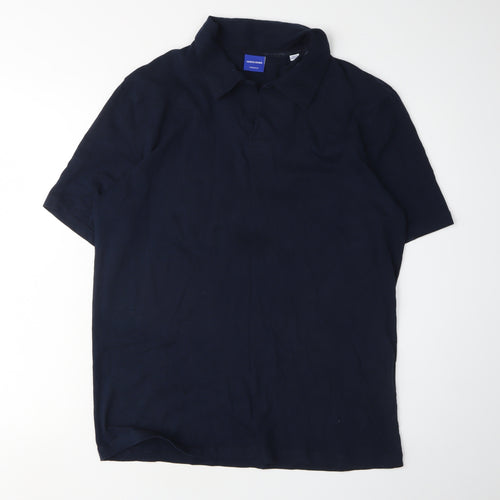 Jack & Jones Men's Blue Polo Shirt Medium