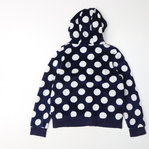 Peter Storm Girls Blue Polka Dot Hooded Jacket 9-10 Years