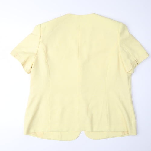 Jacques Vert Women's Yellow Plus Size Suit Jacket