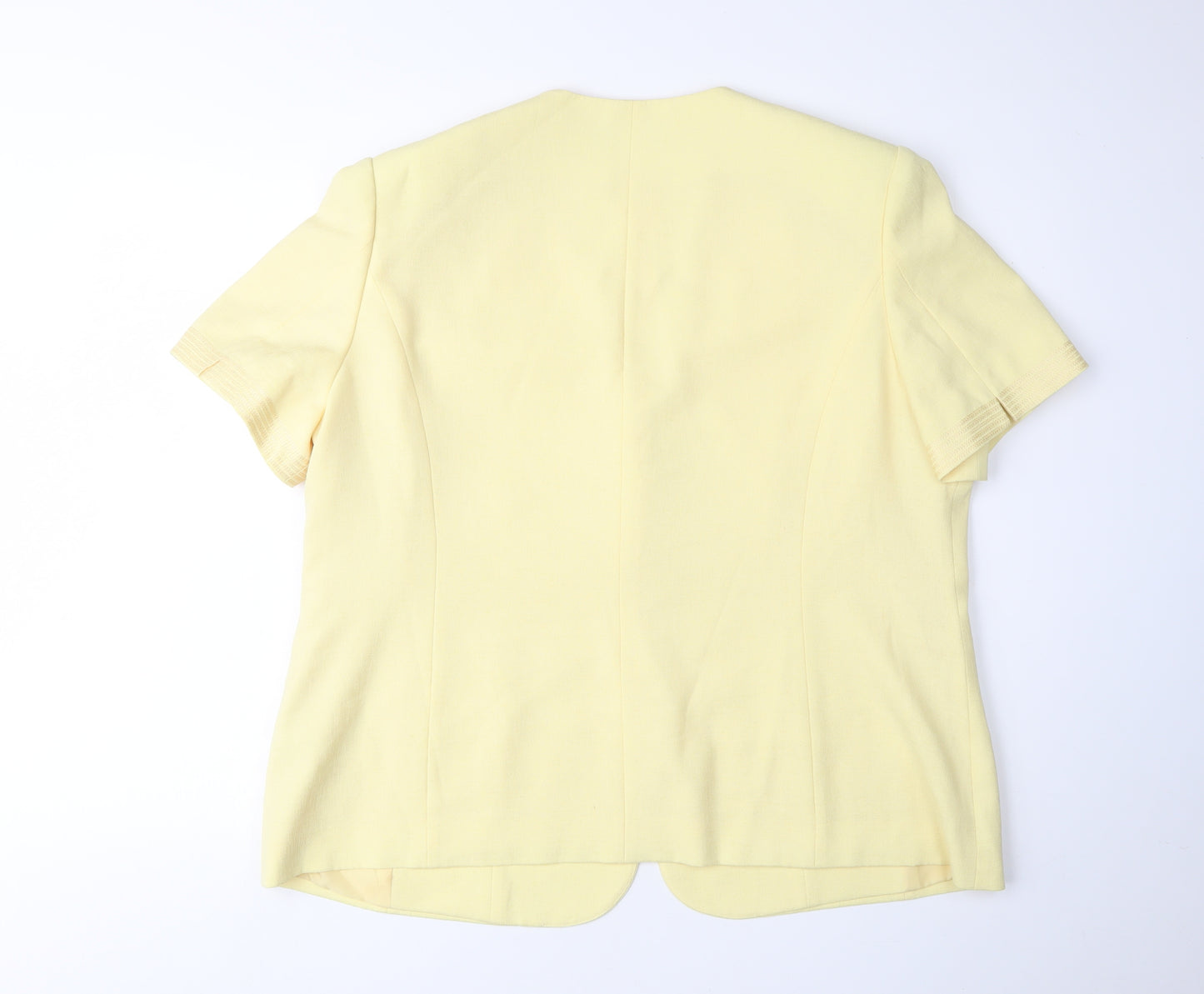 Jacques Vert Women's Yellow Plus Size Suit Jacket