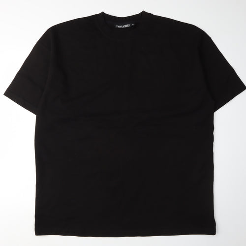 TWOFEATHERS Men's Black XL Short Sleeve T-Shirt
