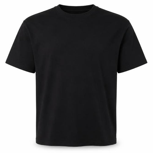 TwoFeathers Men's Black Crew Neck T-Shirt L