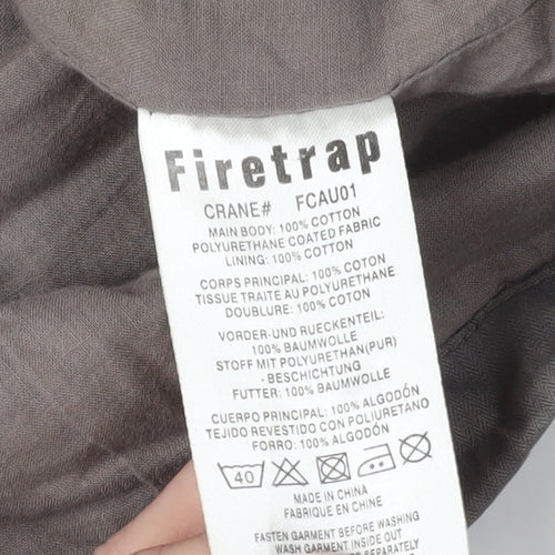 Firetrap Men's Grey Bomber Jacket Size M - Full Zip