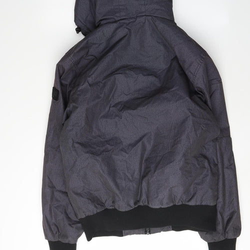 Everlast Men's Black Bomber Jacket with Hood, Size S