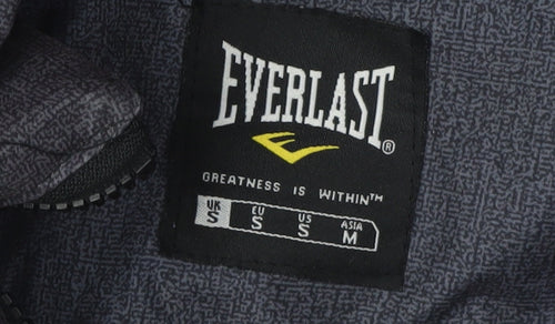 Everlast Men's Black Bomber Jacket with Hood, Size S