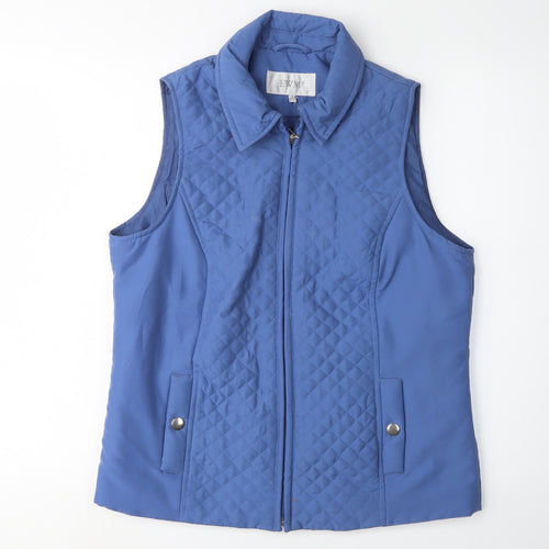 EWM Women's Blue Quilted Waistcoat S