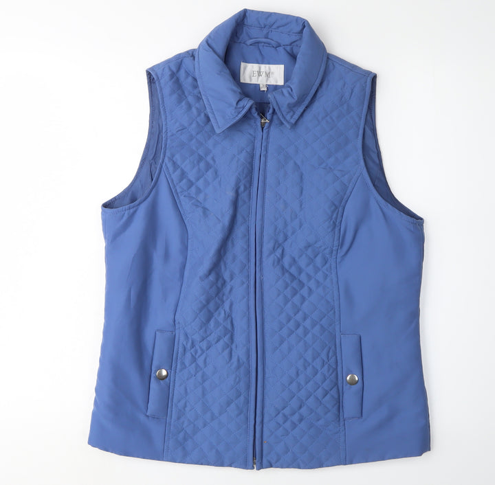 EWM Women's Blue Quilted Waistcoat S