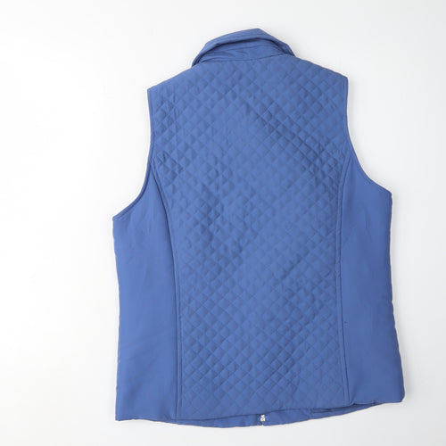 EWM Women's Blue Quilted Waistcoat S