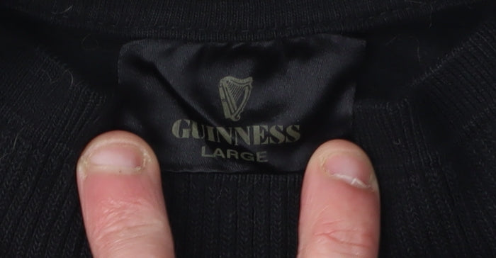 Guinness Men's Black Pullover Sweatshirt Large