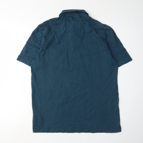 Original Penguin Men's Blue L Polka Dot Cotton Slim Polo