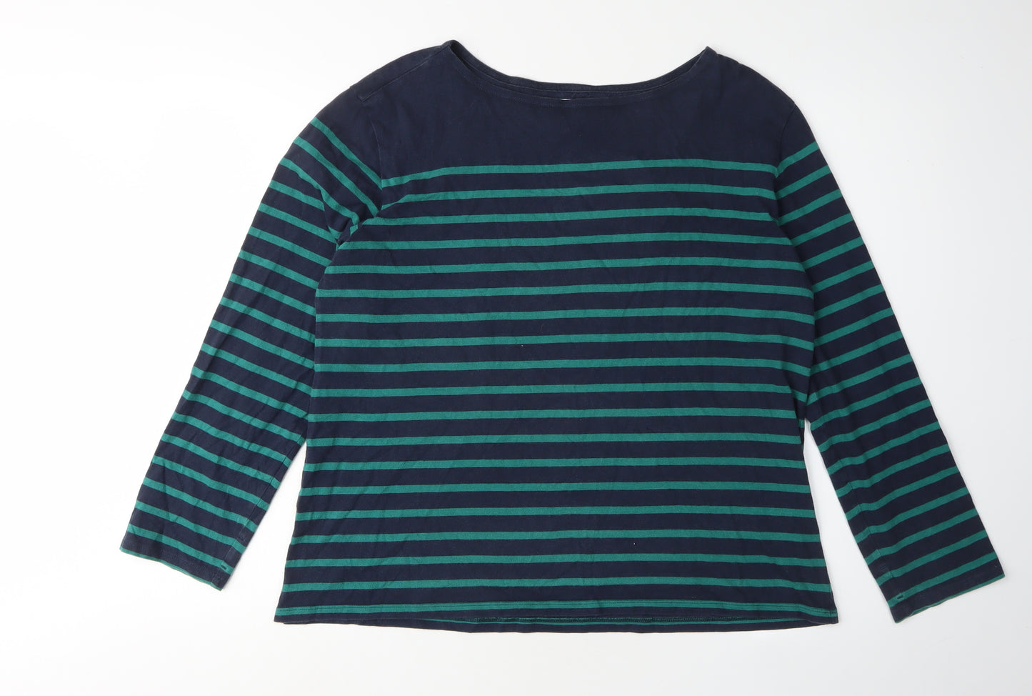 Seasalt Women's Blue Striped Sailor Shirt Size 16