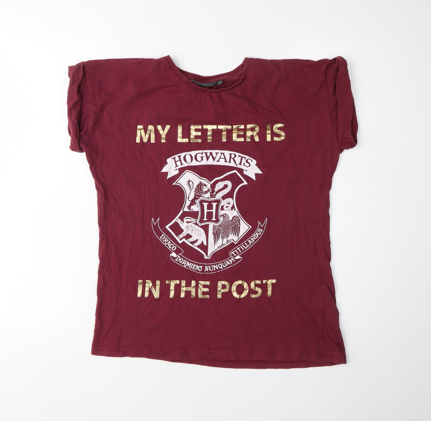 Harry Potter Unisex Red T-Shirt Size 12