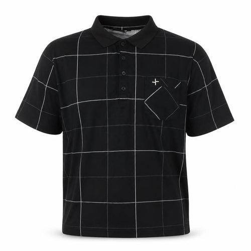 Cross Sportswear Men's Black L Polo Check Woven