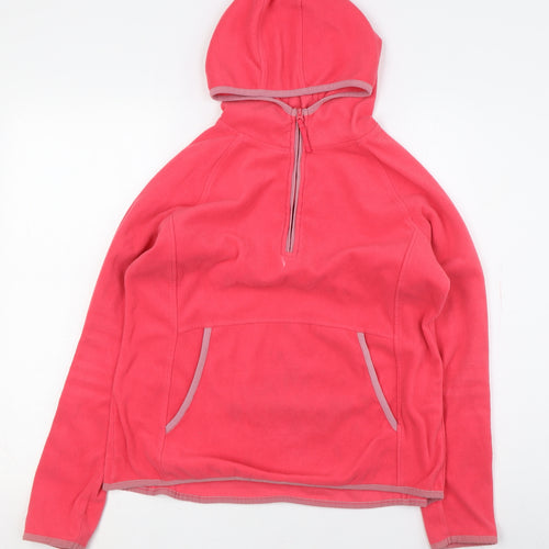 Mountain Warehouse Women's Pink Fleece Pullover Hoodie, Size S