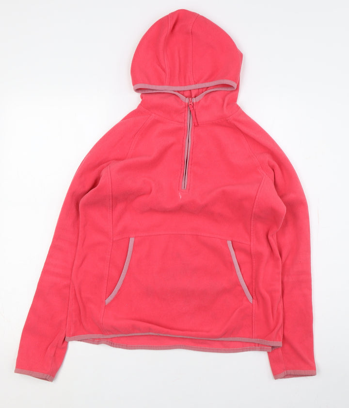 Mountain Warehouse Women's Pink Fleece Pullover Hoodie, Size S