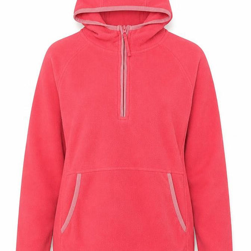 Mountain Warehouse Women's Pink Fleece Pullover Hoodie, Size S
