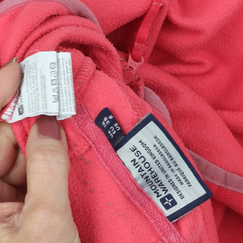 Mountain Warehouse Women's Pink Fleece Pullover Hoodie, Size S