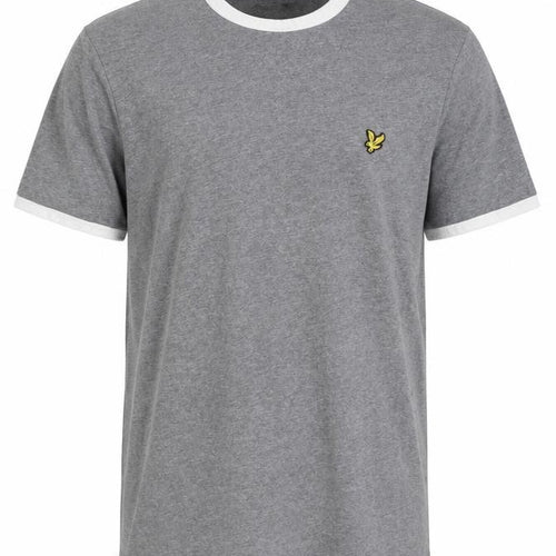 Lyle & Scott Men's Grey Logo T-Shirt, Size M, Summer Staple