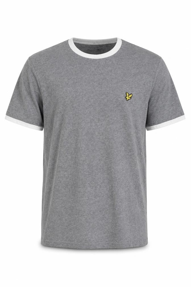 Lyle & Scott Men's Grey Logo T-Shirt, Size M, Summer Staple