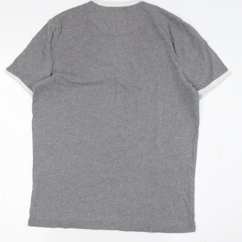 Lyle & Scott Men's Grey Logo T-Shirt, Size M, Summer Staple