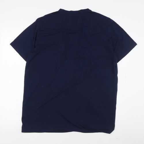 TOG TWENTY FOUR Men's Blue Crew Neck T-Shirt L