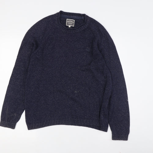 FatFace Men's Blue Wool Blend Pullover - Medium