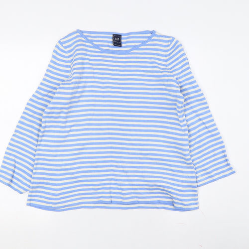 Gap Women's XS Blue Striped Jersey T-Shirt Top