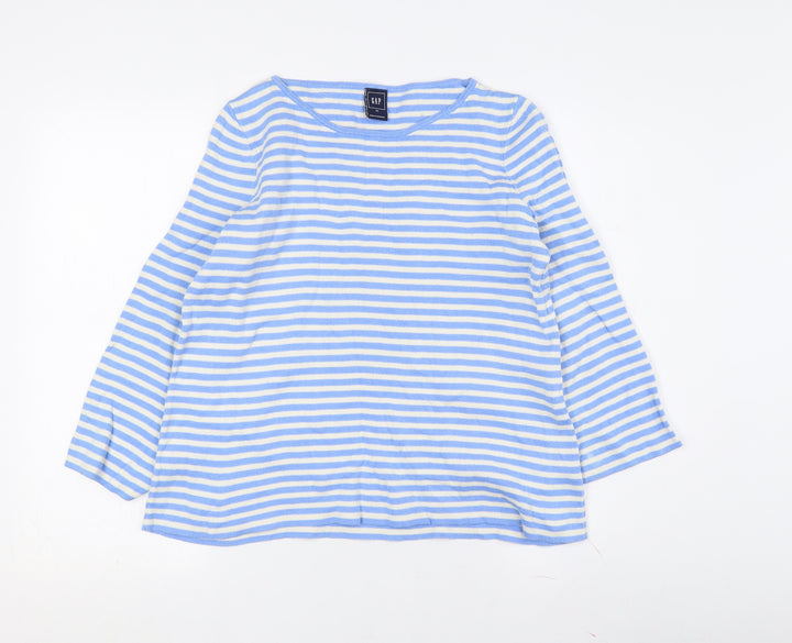 Gap Women's XS Blue Striped Jersey T-Shirt Top