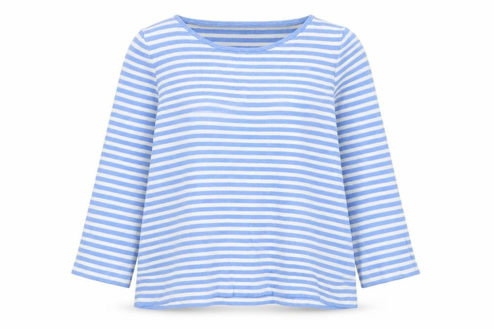 Gap Women's XS Blue Striped Jersey T-Shirt Top