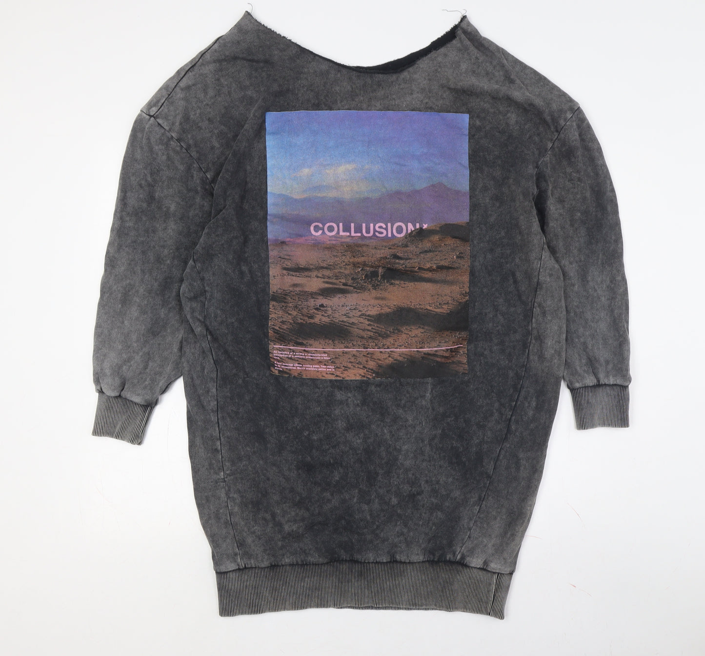 Collusion Women's Grey Pullover Sweatshirt Size 6