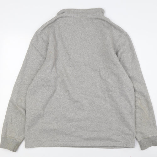 John Lewis Grey Men's 1/2 Zip Sweatshirt L