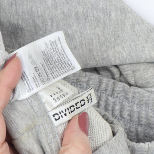 Divided Women's Grey Full Zip Hoodie Sweatshirt - S