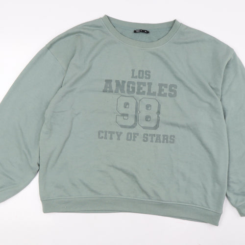 Tex Unisex Green Pullover Sweatshirt XL Casual
