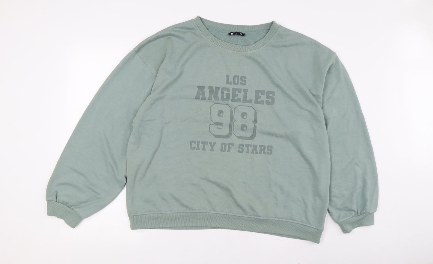 Tex Unisex Green Pullover Sweatshirt XL Casual