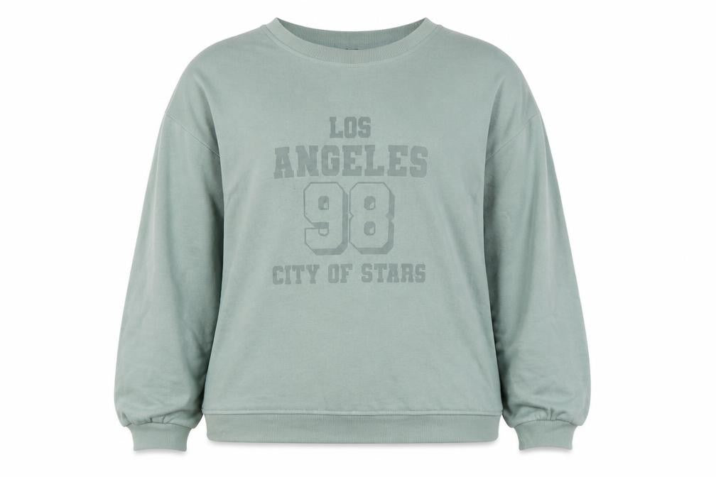 Front view of Tex unisex green pullover sweatshirt xl casual