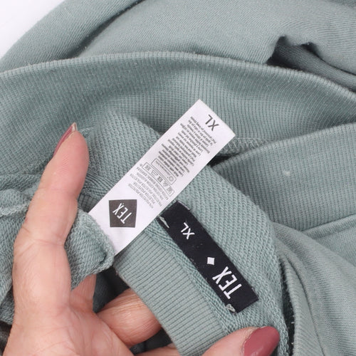 Tex Unisex Green Pullover Sweatshirt XL Casual