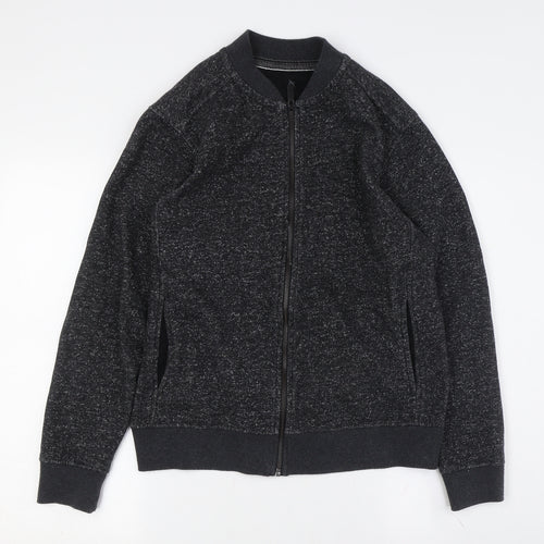 Burton Menswear Black Bomber Jacket - S, Regular Fit