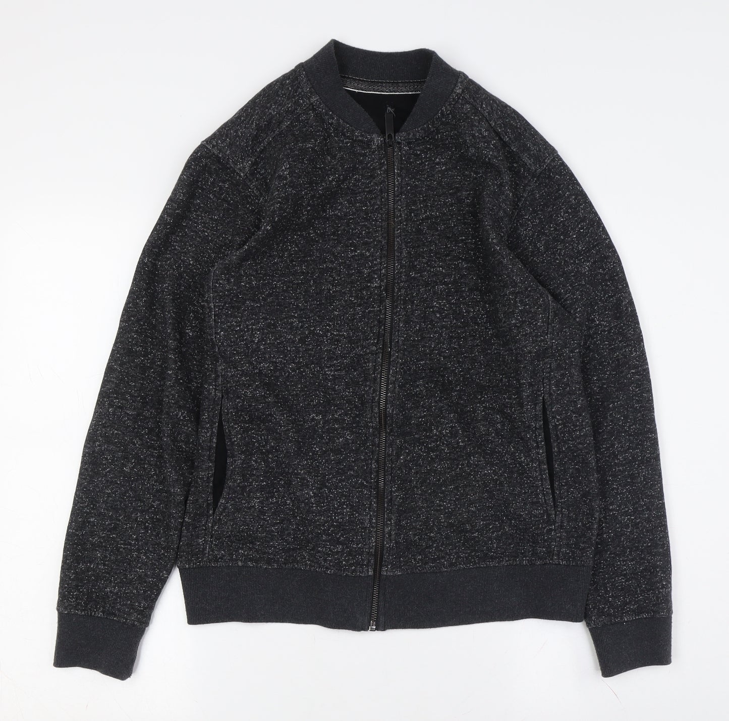 Burton Menswear Black Bomber Jacket - S, Regular Fit