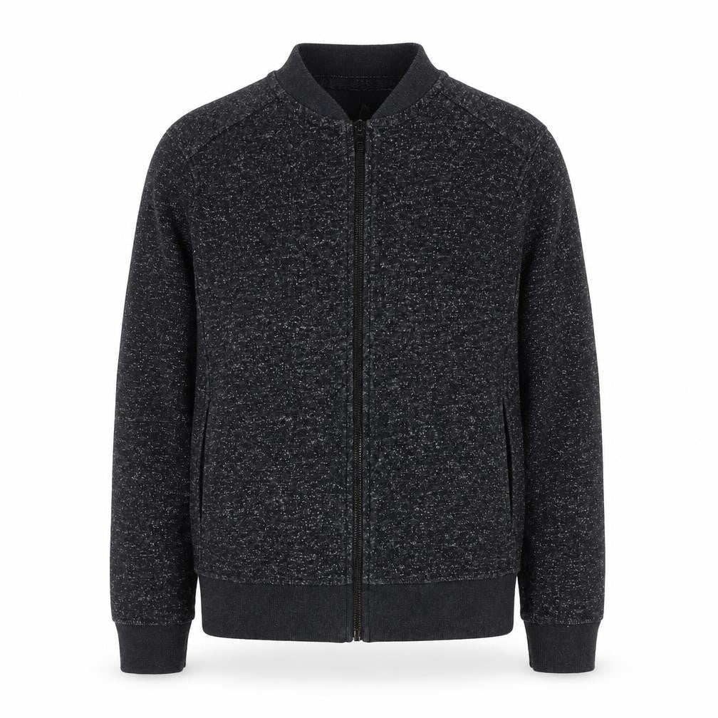 Front view of Burton Menswear Black Bomber Jacket - S, Regular Fit