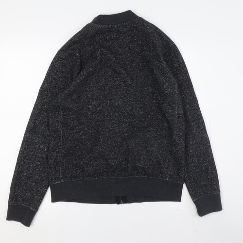 Burton Menswear Black Bomber Jacket - S, Regular Fit
