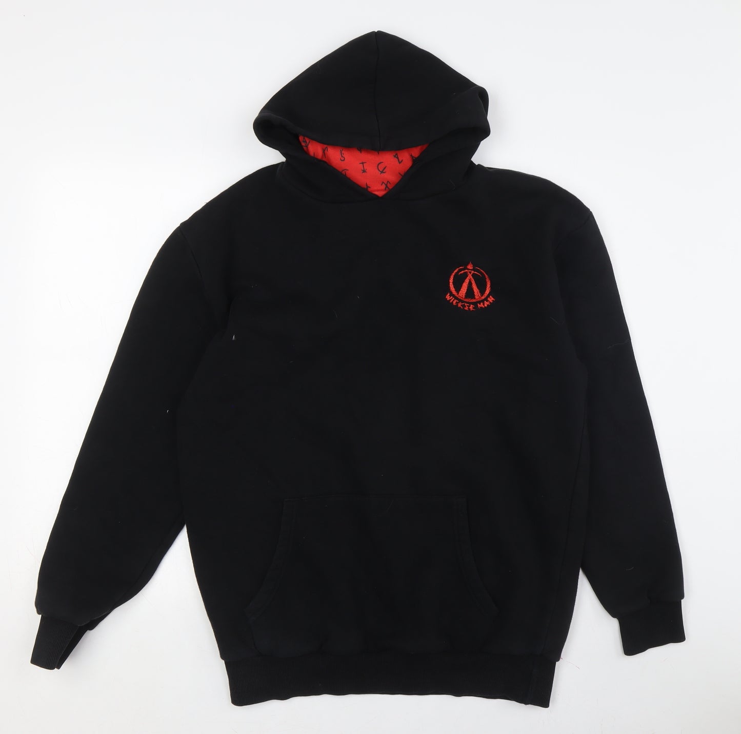Wicked Man Men’s Black 7XL Pullover Hoodie