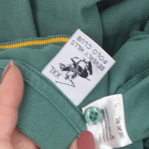 Beverly Hills Polo Club Men's Green Polo M
