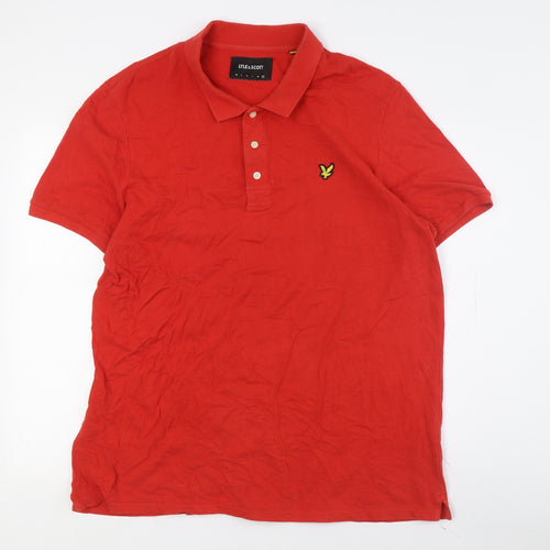 Lyle & Scott Men's Red Polo Shirt 2XL