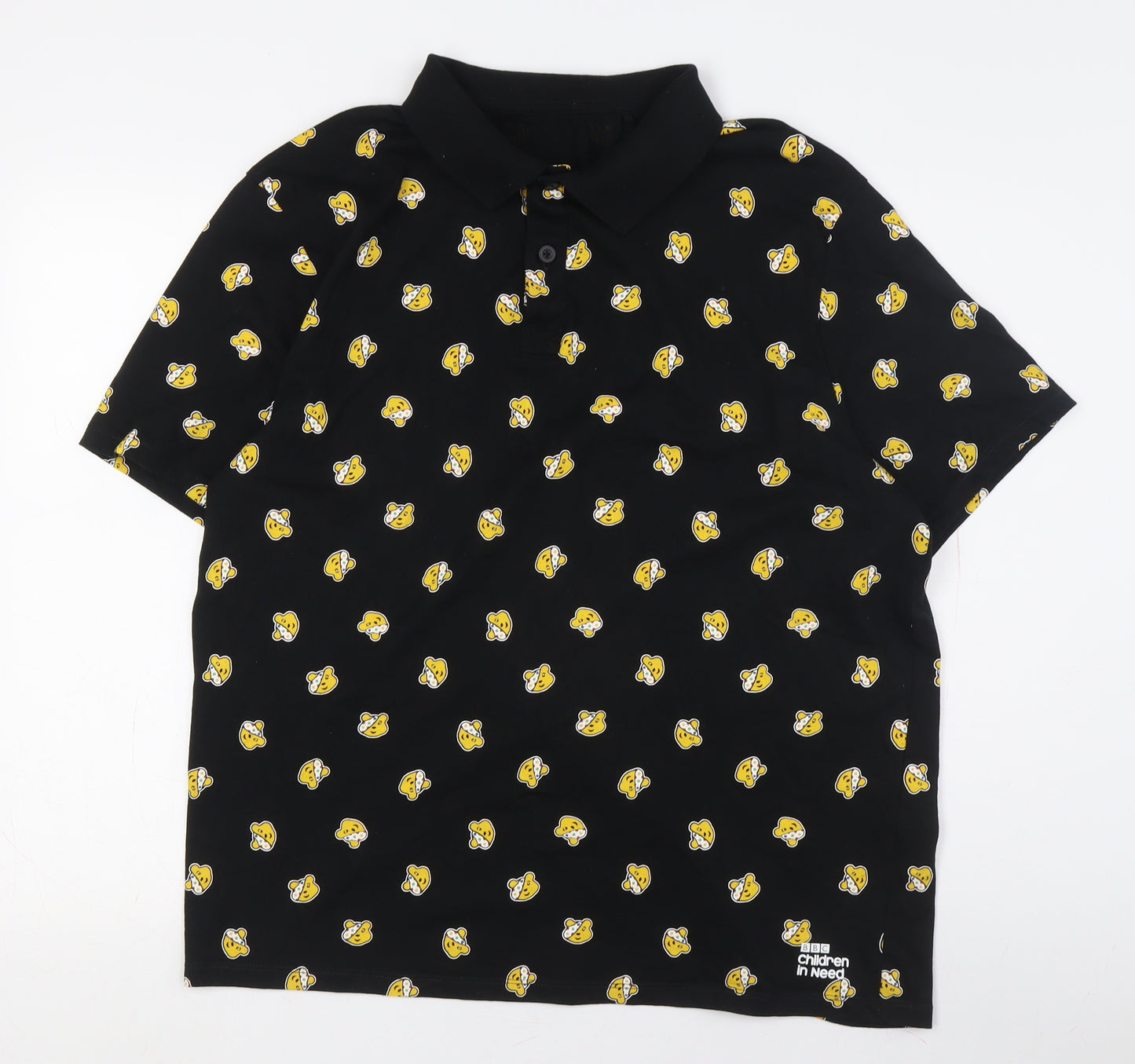 George Black Men XL BBC Cartoon Polo Shirt