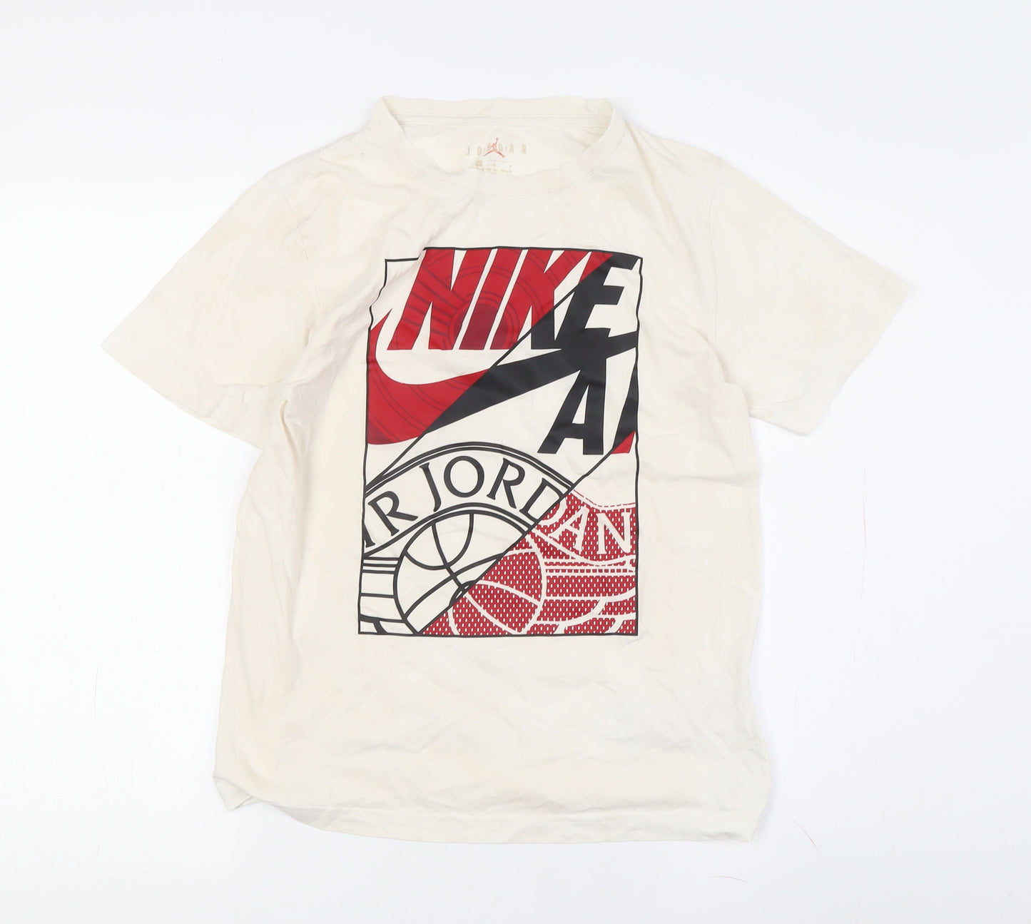 Nike Boys White Graphic Print T-Shirt 12-13 Years