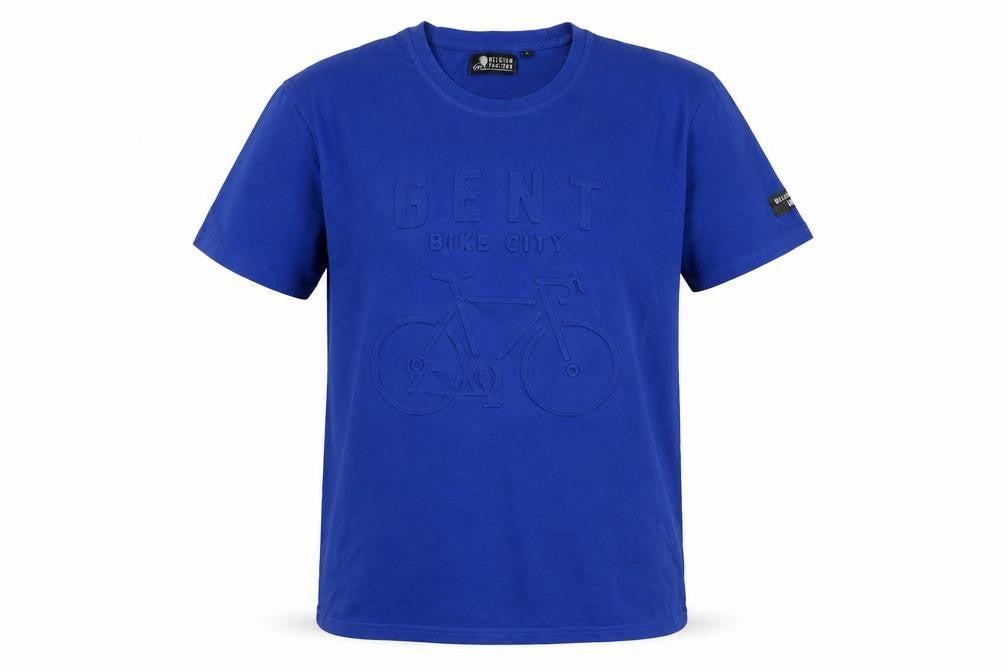 Belgium Factory Men's Blue Short Sleeve T-Shirt