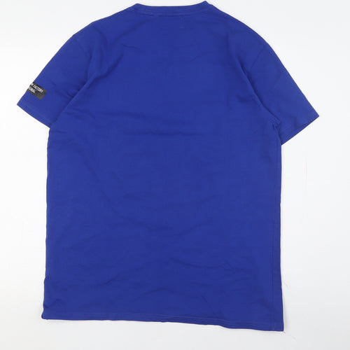 Belgium Factory Men's Blue Short Sleeve T-Shirt