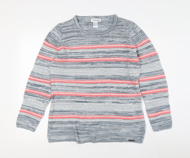 Y Collection Women's M Multicoloured Crew Neck Pullover