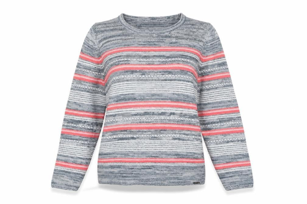 Front view of Y Collection Women's M Multicoloured Crew Neck Pullover