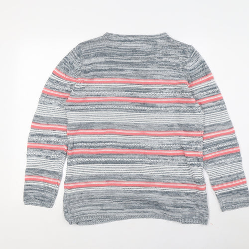 Y Collection Women's M Multicoloured Crew Neck Pullover